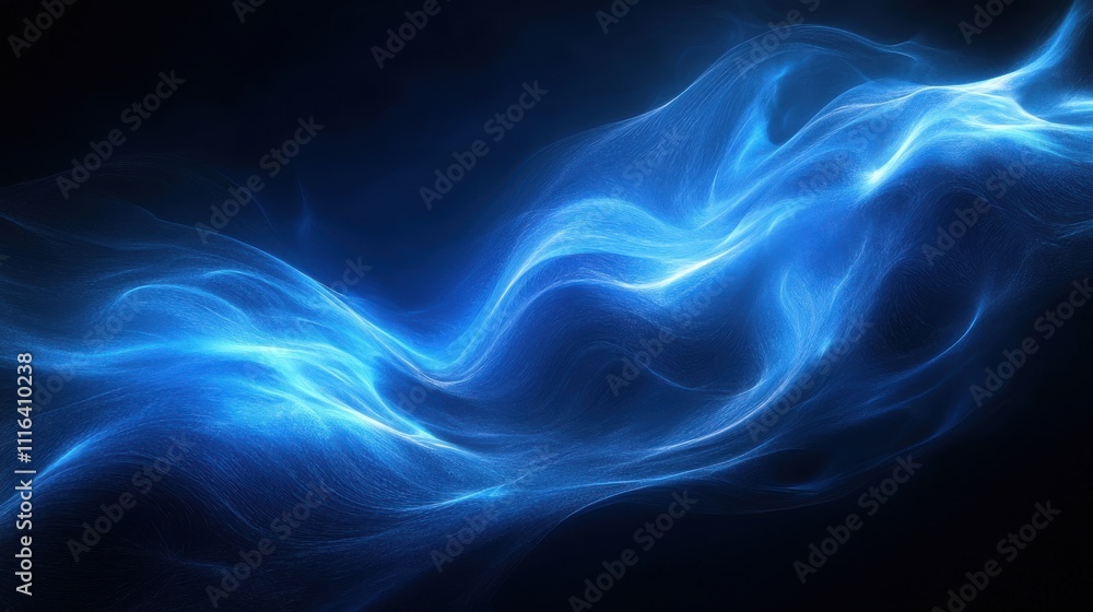 Abstract blue light beams cut through darkness, capturing a high-energy design full of dynamic motion Abstract blue light beams cut through darkness, capturing a high-energy design full of dynamic motion