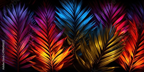 Wallpaper Mural colorful feathers background Torontodigital.ca