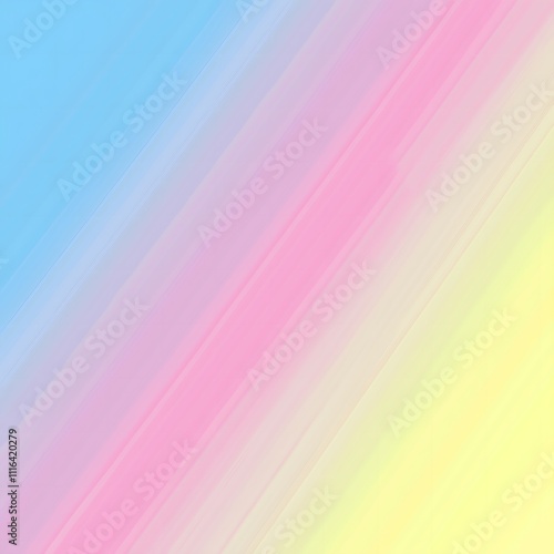 Diagonal pastel gradient in soft pink, blue, yellow, and cream hues, creating a smooth and dynamic background.