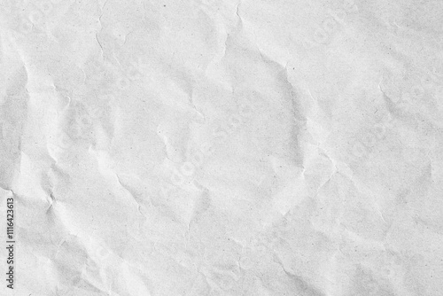 Wallpaper Mural White kraft crumpled paper texture Torontodigital.ca