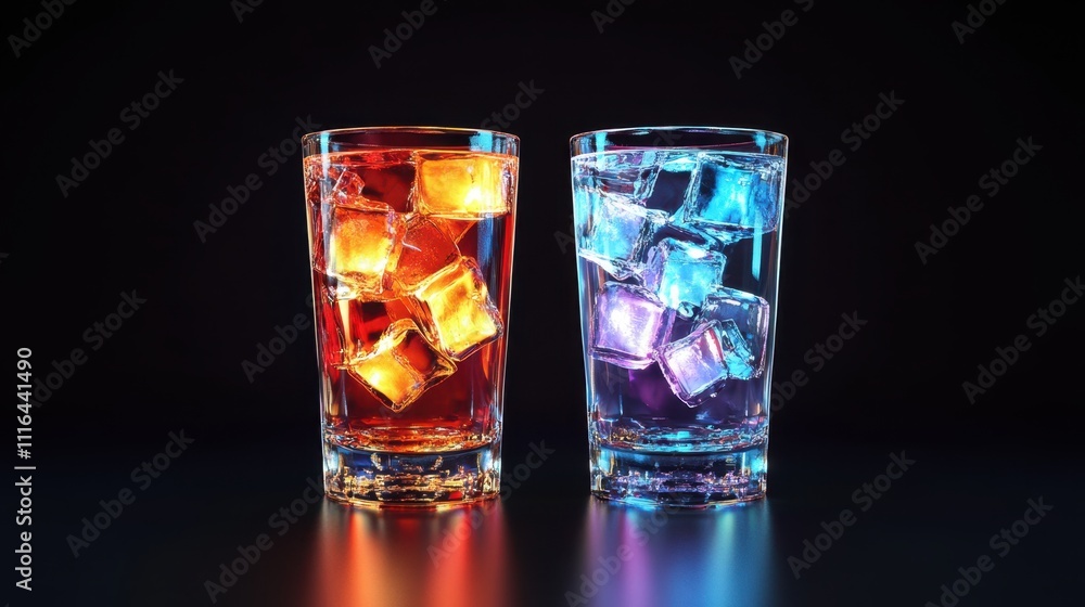 The Colorful Cocktail Glasses The Colorful Cocktail Glasses