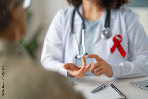 Photography patient and a doctor in medical office