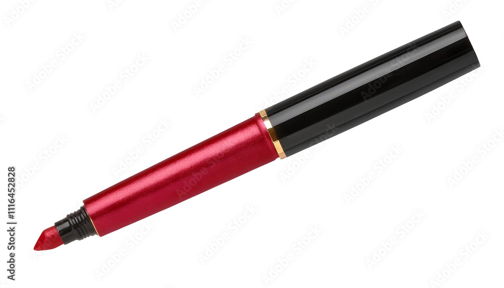 red Eyeliner pen isolated red Eyeliner pen isolated