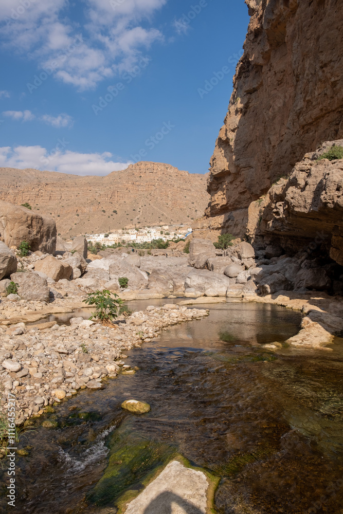 Fototapeta premium Oman Wadi hawer Canyon
