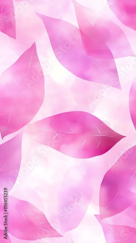 Abstract soft pink shapes in a loose watercolor style. 