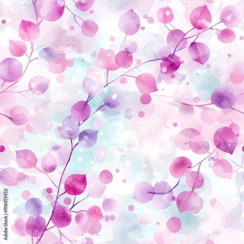 Abstract soft pink shapes in a loose watercolor style. 