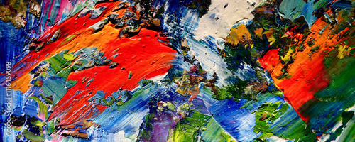 Abstract art background . Hand painting artwork on canvas .