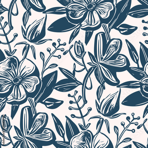  seamless pattern with flowers