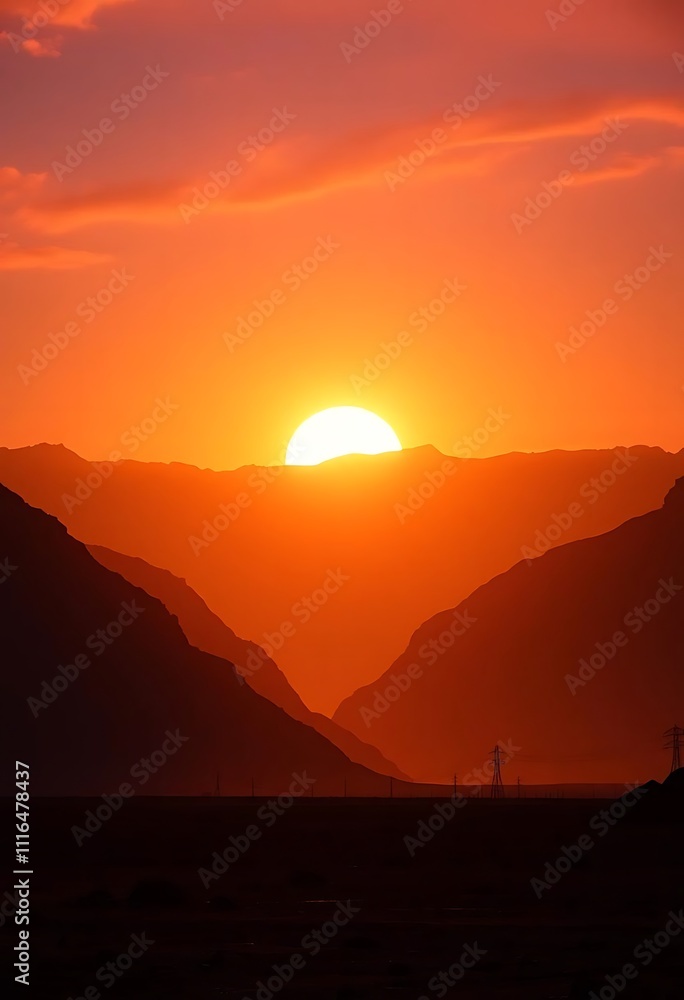 sunset in the mountains sunset in the mountains