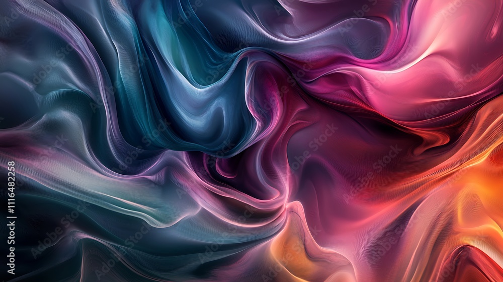 Obraz premium Dynamic Gradient Waves for a Modern Abstract Background Design