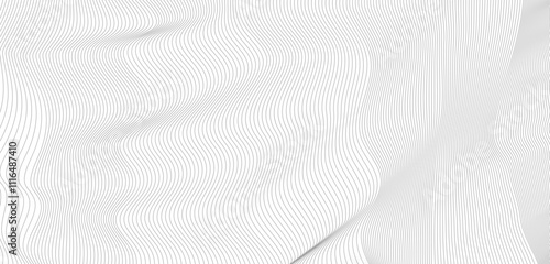 Wallpaper Mural stripe pattern white line background. Thin line wavy abstract vector background. Curve wave seamless pattern. Abstract texture line pattern background. Vector digital art banner Torontodigital.ca