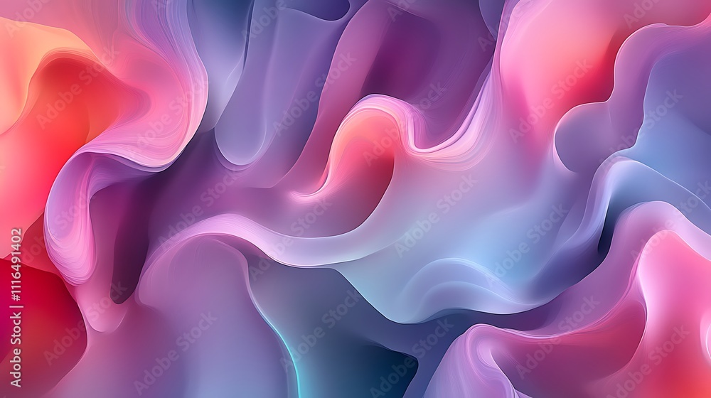 Obraz premium Vibrant Gradient Waves to Enhance Any Modern Visual Project