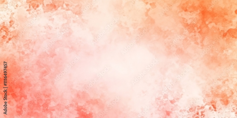 Fototapeta premium Beautiful textured background with soft orange watercolor wash, perfect for adding elegance to design projects