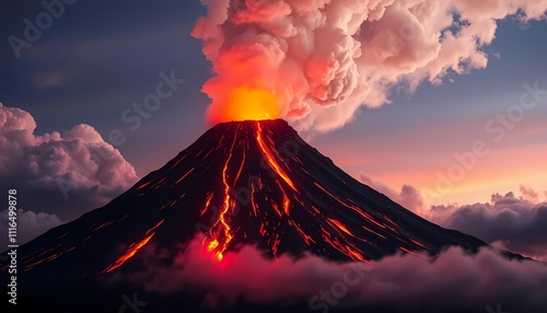 AI's Visionary Volcanic Eruption photo