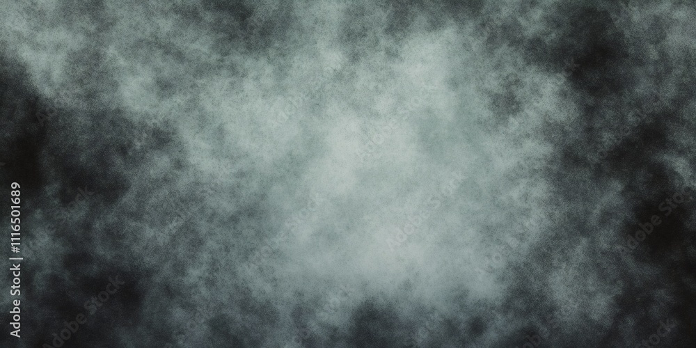Fototapeta premium Grunge textured background with a subtle vignette effect in deep green, evoking a dramatic and enigmatic mood