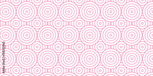 Overlapping creative diamond circle abstract pink pattern waves texture. geometric digital fabric pattern circles floral and spiral round use for template, material, element, ornament background.