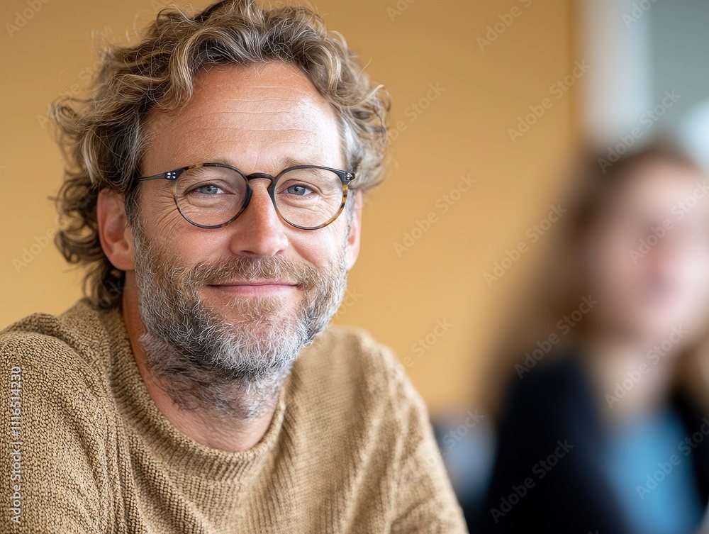 Engaging business meeting with a smiling professional modern office portrait bright environment close-up viewpoint Engaging business meeting with a smiling professional modern office portrait bright environment close-up viewpoint