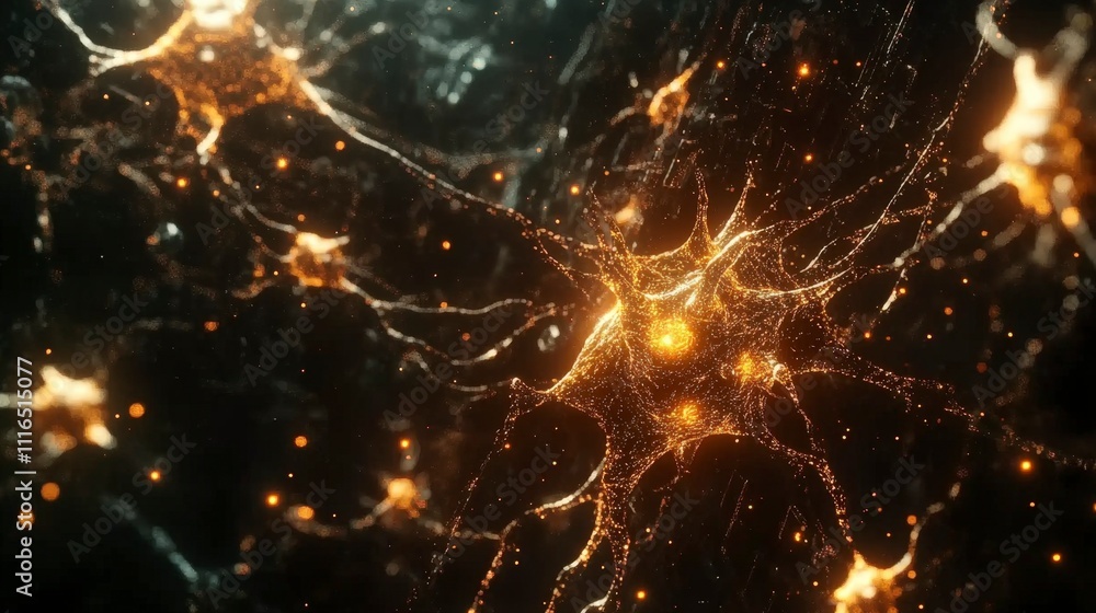 Glowing Neural Network Abstract Art Glowing Neural Network Abstract Art