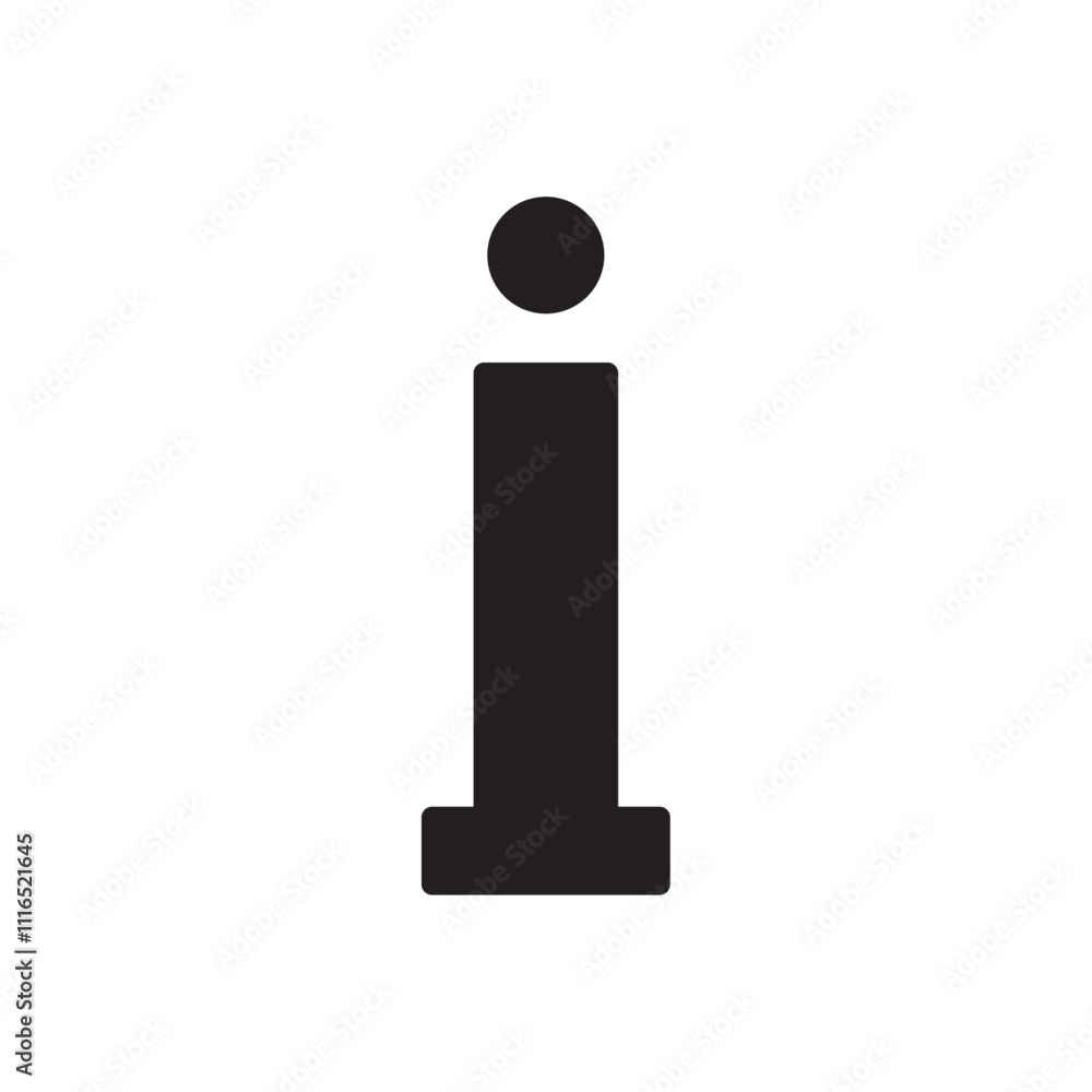 Info sign icon Flat line illustration Info sign icon Flat line illustration