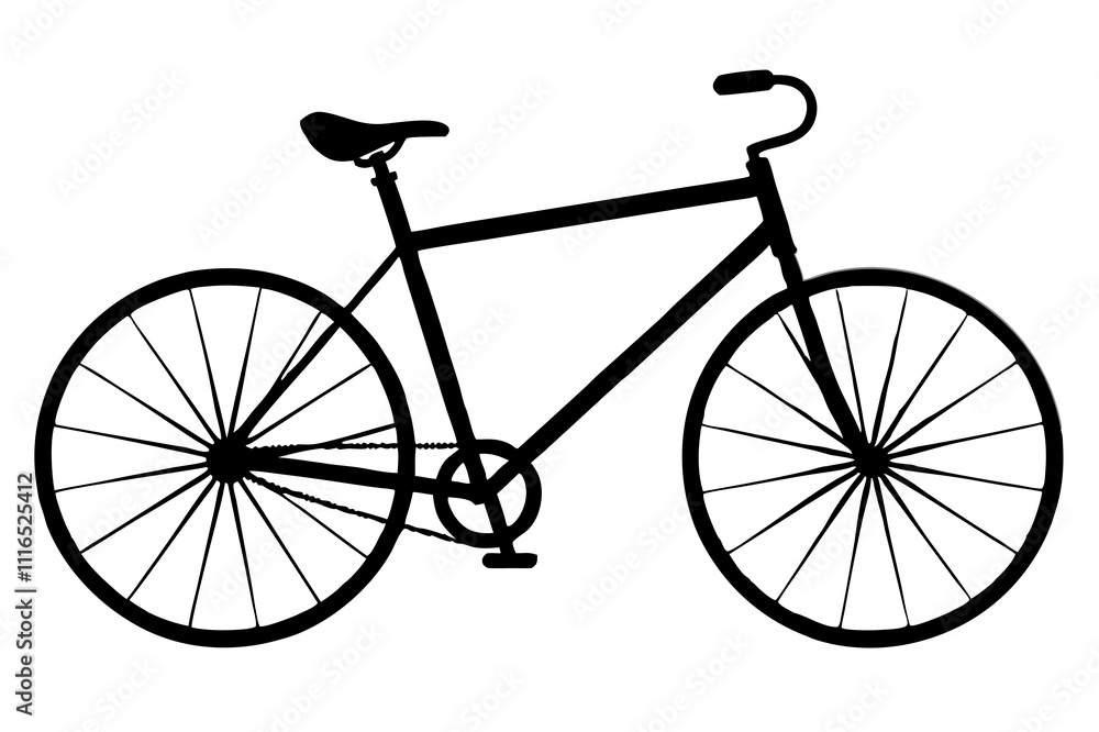 bicycle silhouette vector illustration bicycle silhouette vector illustration