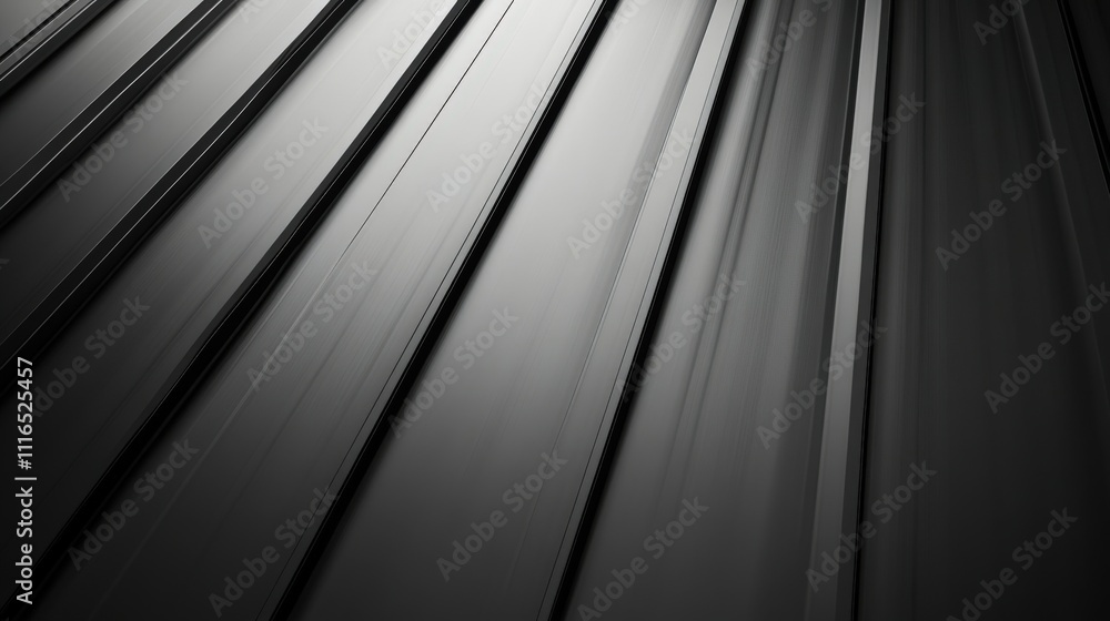 Obraz premium Abstract Black Parallel Lines Converging Perspective