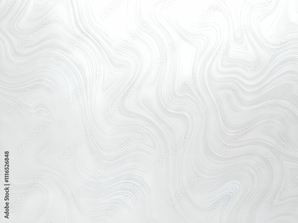 Fototapeta premium Abstract White And Gray Wavy Lines Texture Background Design AI Image
