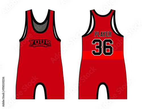 Wrestling Singlets are designed with an elegant edgy and wild look. Sports gear template mockup perfect fit for all sports. The designs that go on casual wear, shirts, fashion apparel, and all kind 