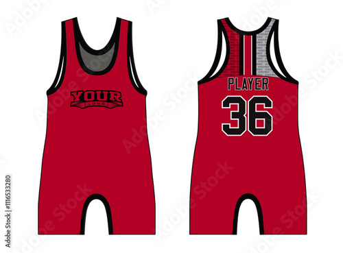 Wrestling Singlets are designed with an elegant edgy and wild look. Sports gear template mockup perfect fit for all sports. The designs that go on casual wear, shirts, fashion apparel, and all kind 