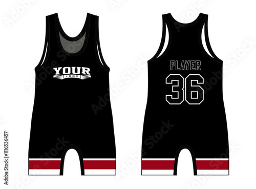 Wrestling Singlets are designed with an elegant edgy and wild look. Sports gear template mockup perfect fit for all sports. The designs that go on casual wear, shirts, fashion apparel, and all kind 