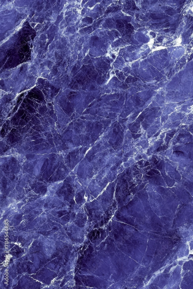Naklejka premium Elegant Blue Marble Texture Background, Luxury Panoramic Design with Natural Stone Pattern
