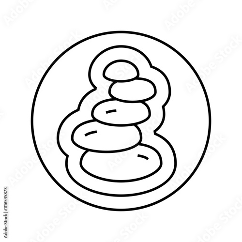 wave acupuncture line icon vector. wave acupuncture sign. isolated contour symbol black illustration