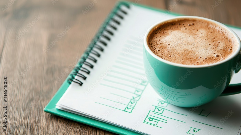 A clipboard with a checklist, with all items ticked off in green ink, conveying a sense of order, productivity, and achievement of goals. A clipboard with a checklist, with all items ticked off in green ink, conveying a sense of order, productivity, and achievement of goals.