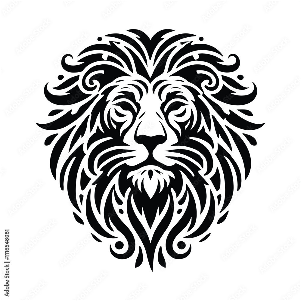Silhouette of a lion Silhouette of a lion