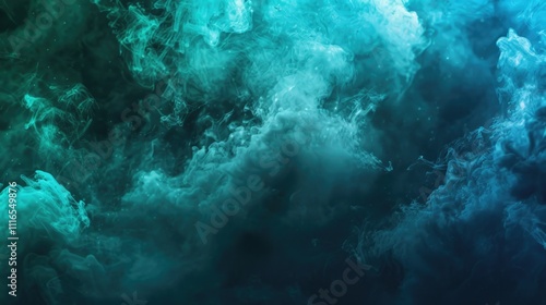 Wallpaper Mural Wallpaper Abstract. Haze Texture on Dark Abstract Art Background with Blue and Green Shiny Glitter Steam Cloud Torontodigital.ca