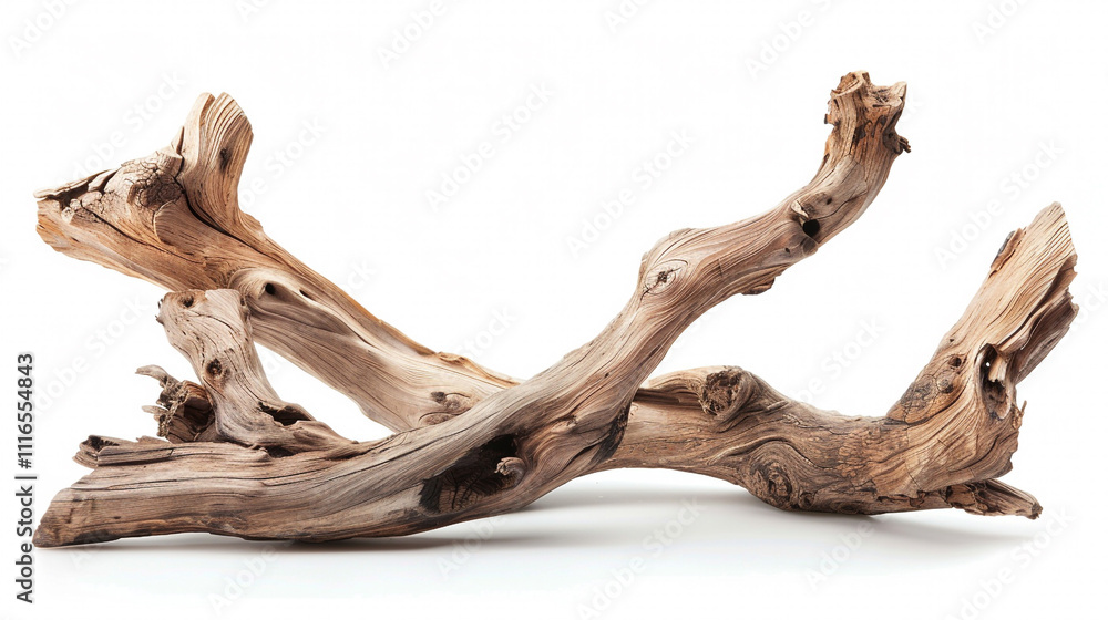 Obraz premium tree trunk isolated on white background