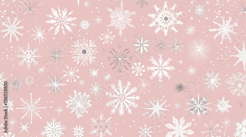 Frosty Snowflake Borders for Holiday Party and Invitation Designs