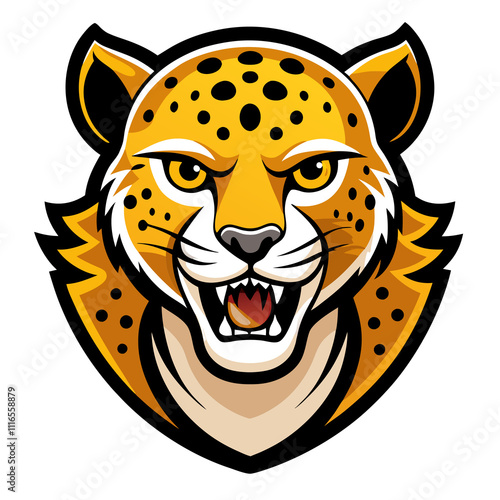 Cheetah mascot logo design