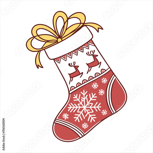 Christmas stocking vector