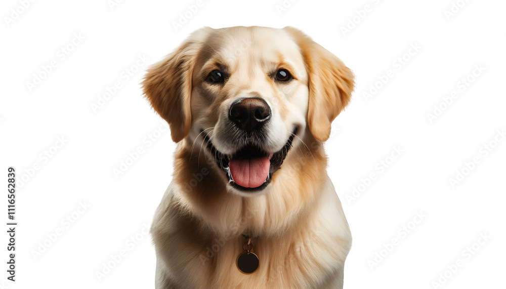 Obraz premium golden retriever isolated on white
