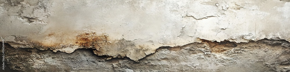 Obraz premium Old peeling plaster texture on wall with copy space