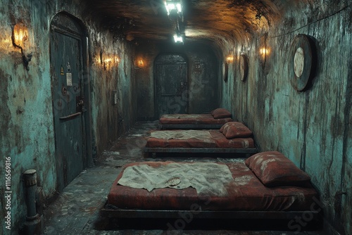 interior of an old abandoned house