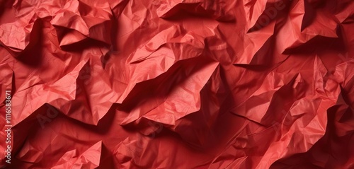Wallpaper Mural Crumpled red paper texture with faint creases and wrinkles, crumpled paper, crinkled paper Torontodigital.ca