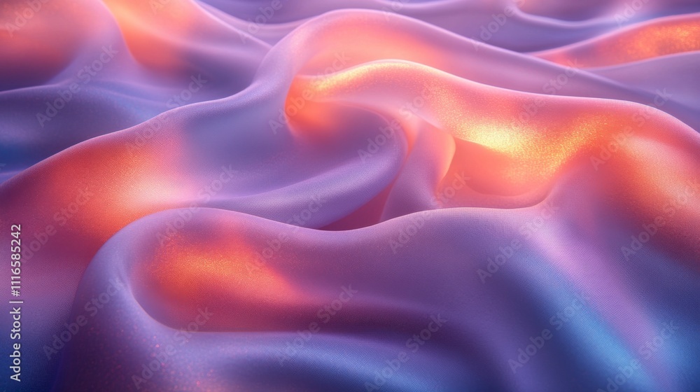 Obraz premium Abstract silky waves with soft light and smooth textures