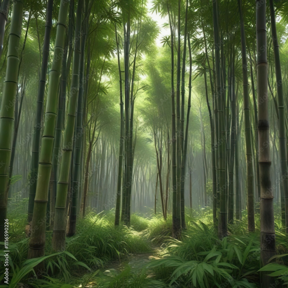 lush bamboo forest with tall straight growing shoots, natural scenery, bamboo forest, plant life lush bamboo forest with tall straight growing shoots, natural scenery, bamboo forest, plant life