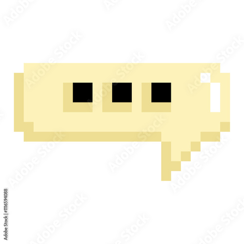 video game item pixelated speech bubble