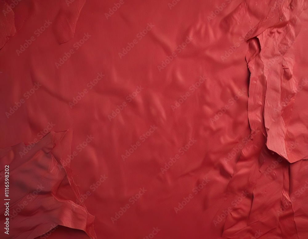Faded crimson-colored paper with a rough, uneven texture, old paper, worn paper, crumpled look Faded crimson-colored paper with a rough, uneven texture, old paper, worn paper, crumpled look