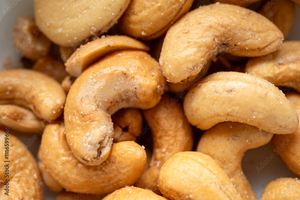Naklejka premium cashew nuts background