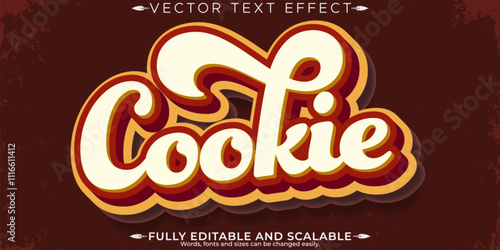 Bakery text effect, editable baked goods and delicious customizable font style