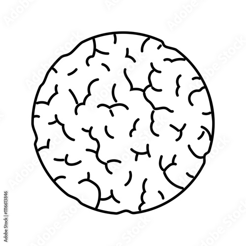 rice cakes snack food line icon vector. rice cakes snack food sign. isolated contour symbol black illustration