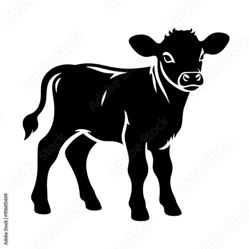 Cute Baby Cow Calf Clipart